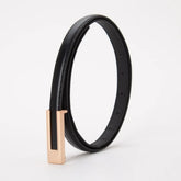 Sky Lounge Luxe Leather Cincher Belt